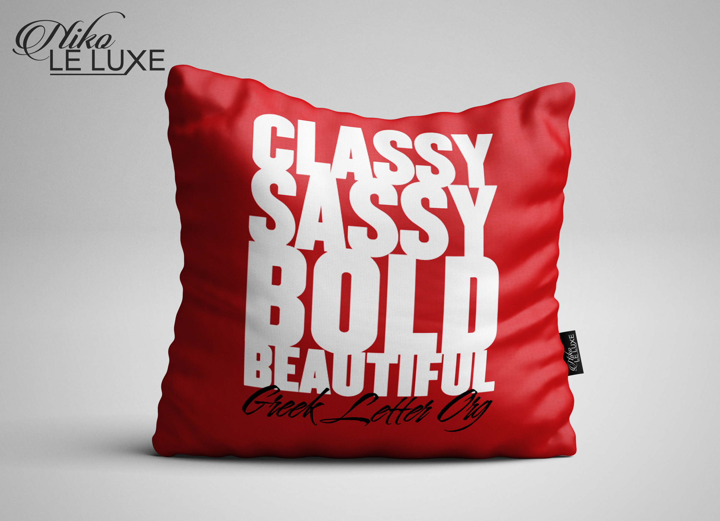 Red Classy, Sassy, Bold Pillow