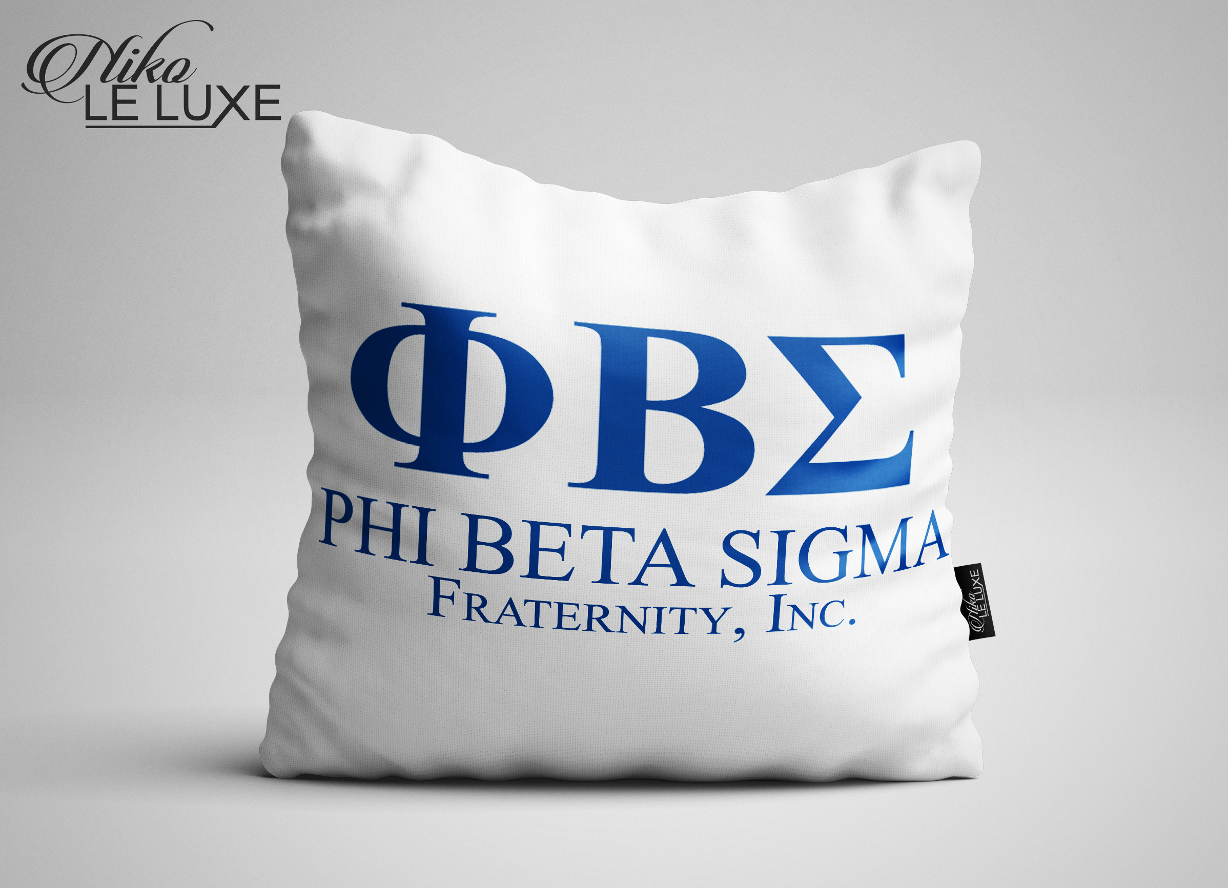Phi Beta Sigma Fraternity White w/ Greek Letters